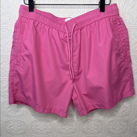 TOPMAN | Drawstring Pink Swimtrunks - Picture 2 of 11